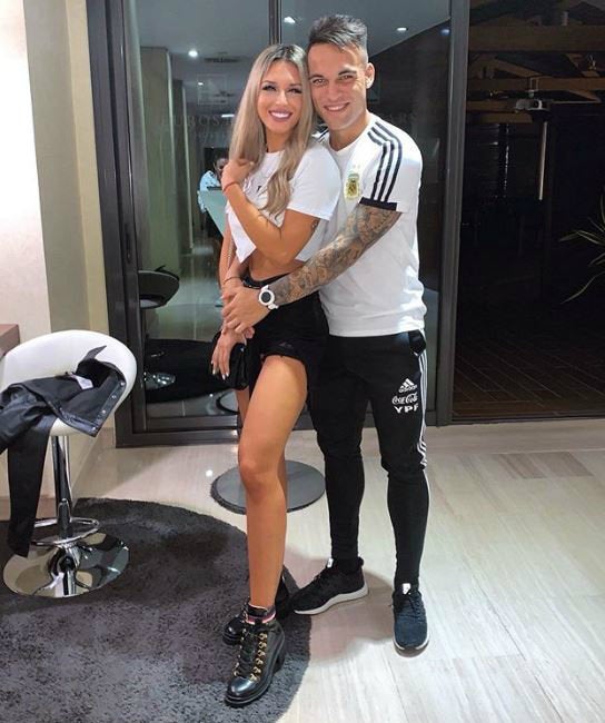 Lautaro Martínez y su novia Agustina Gandolfo