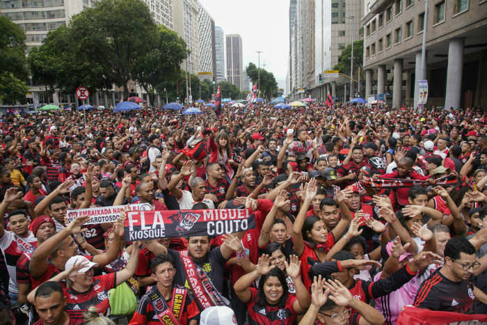 Fans del Flamengo en Brasil