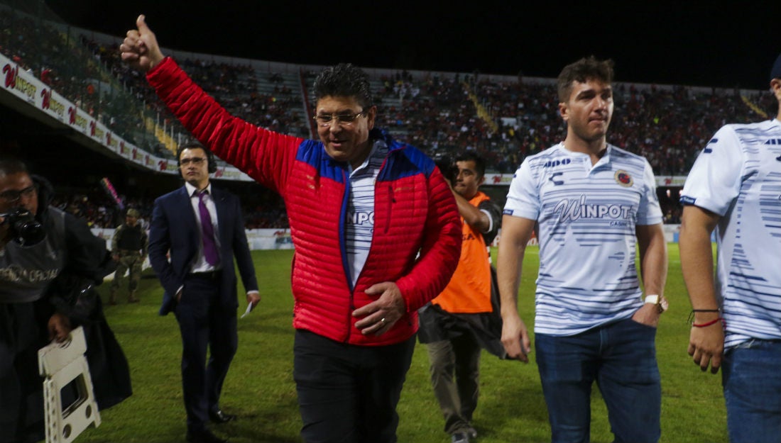 Fidel Kuri en el partido entre Veracruz y América