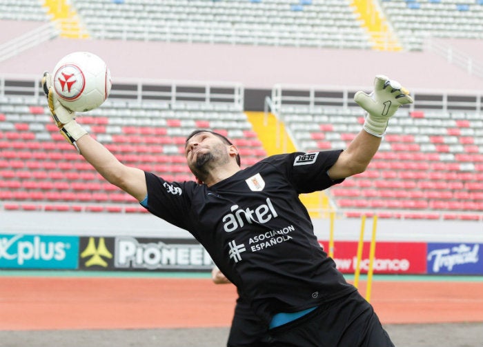 Campaña, en un entrenamiento