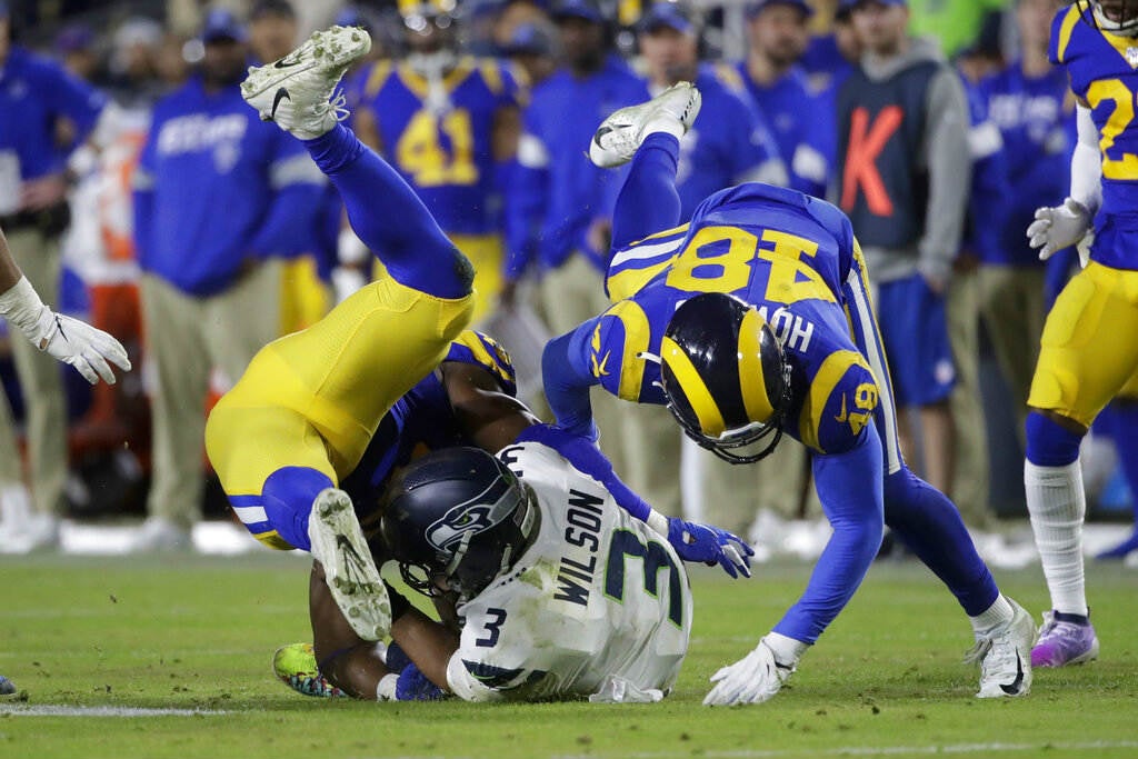 Russell Wilson en una de las capturas que sufrió