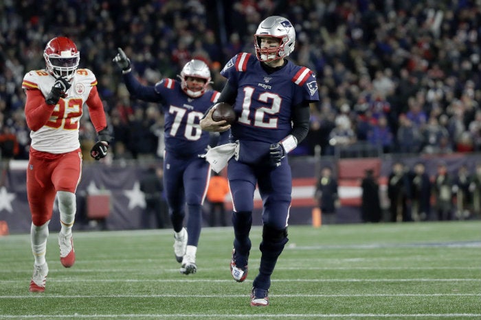 Brady, en un partido de Pats