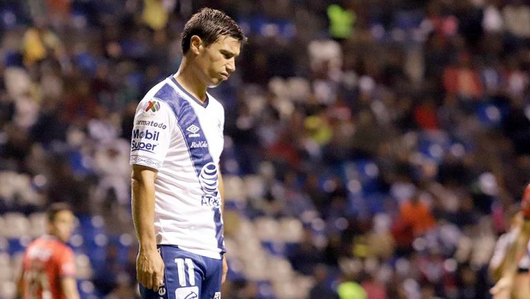 Matías Alustiza lamenta una falla con Puebla 