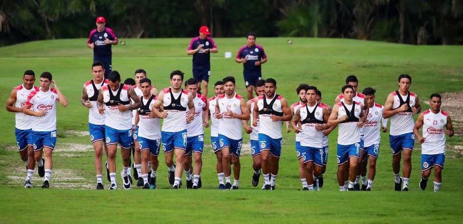 Jugadores de Chivas en la pretemporada