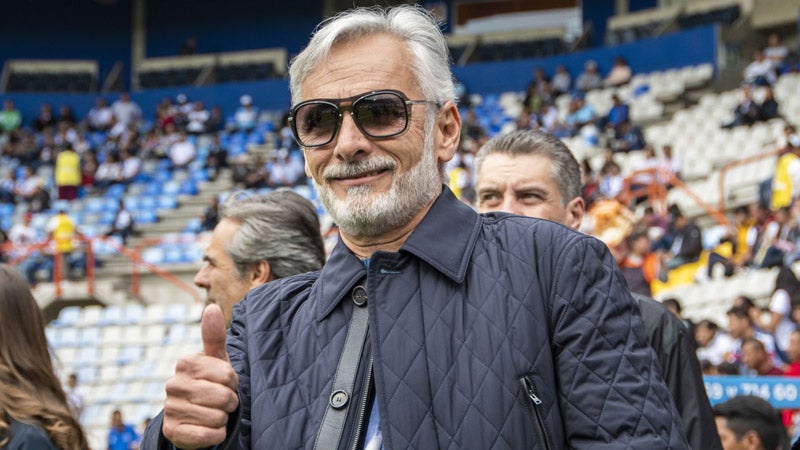 Jesús Martínez, en la cancha del Estadio Hidalgo 