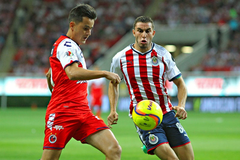 Alejandro Mayorga en partido contra Veracruz