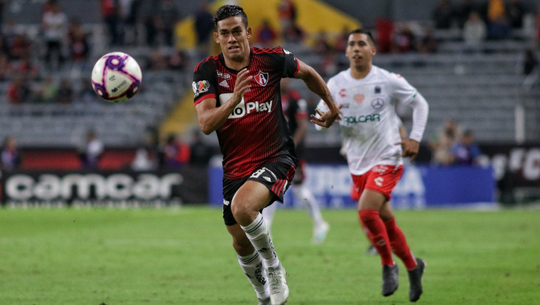 Andrés Andrade durante un partido del Atlas