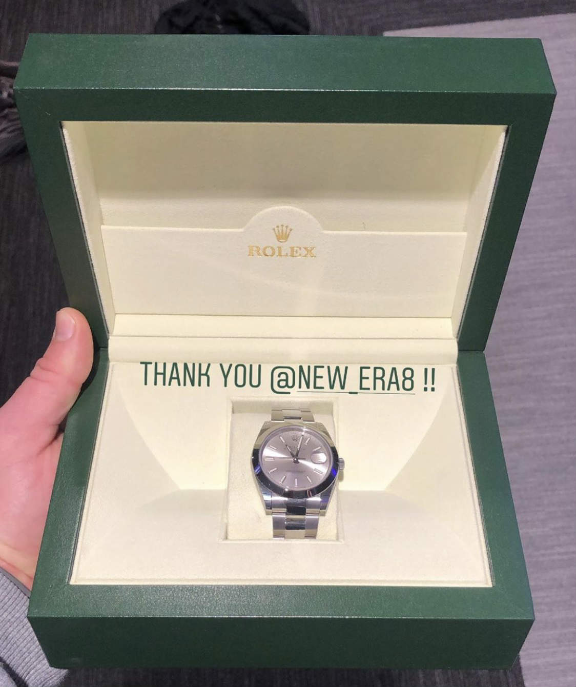 Reloj regalado por Jackson a un miembro de su equipo