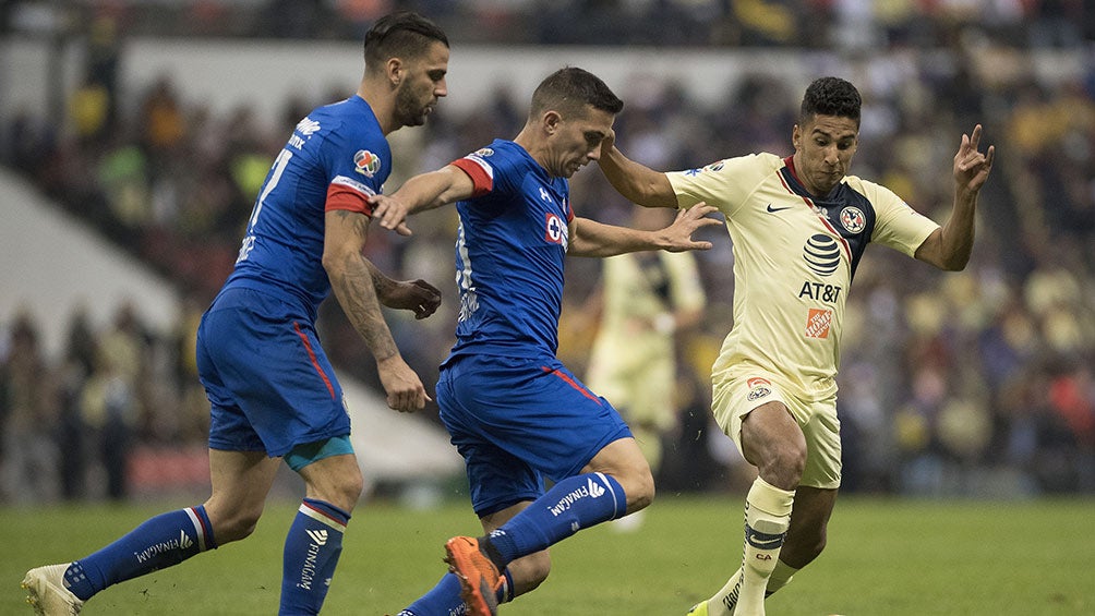 Marcone, en la Final de 2018 que perdió ante América