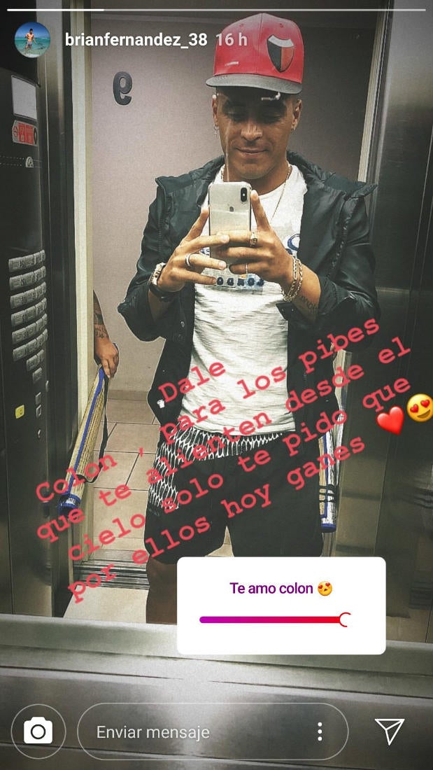 Brian Fernández en su Instagram