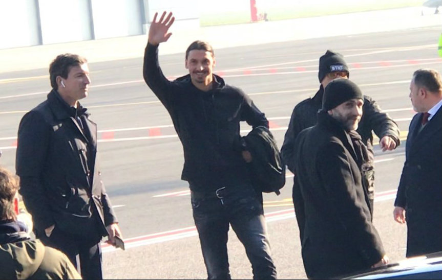 Ibrahimovic a su llegada a Milán
