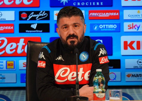 Genaro Gattuso, entrenador del Napoli