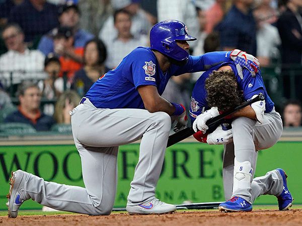 Albert Almora Jr rompió en llanto tras lo ocurrido 