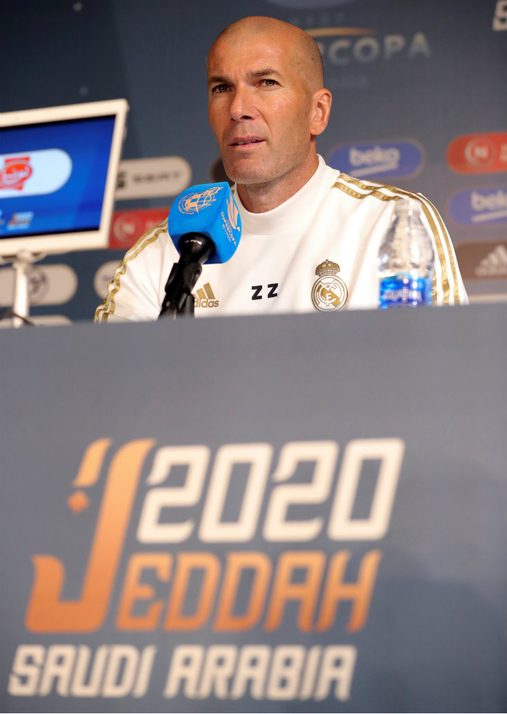 Zinedine Zidane en conferencia de prensa