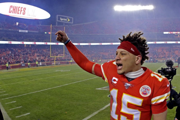 Patrick Mahomes, durante el partido ante Texans