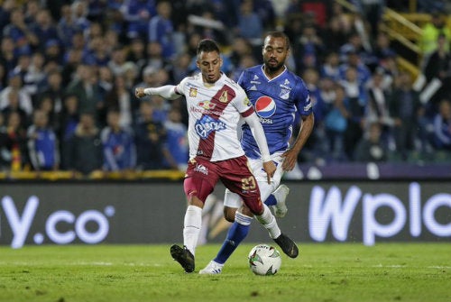 Alex Castro durante un juego del Deportes Tolima