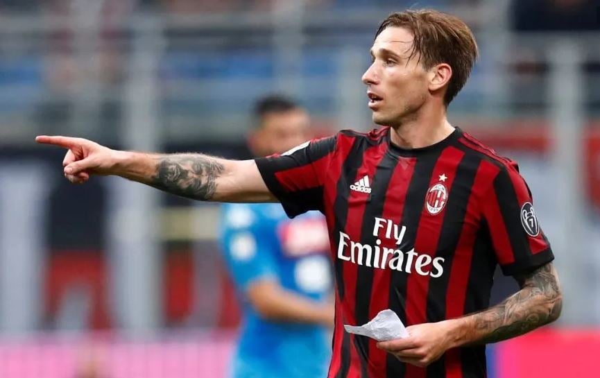 Lucas Biglia, en un juego del Milan