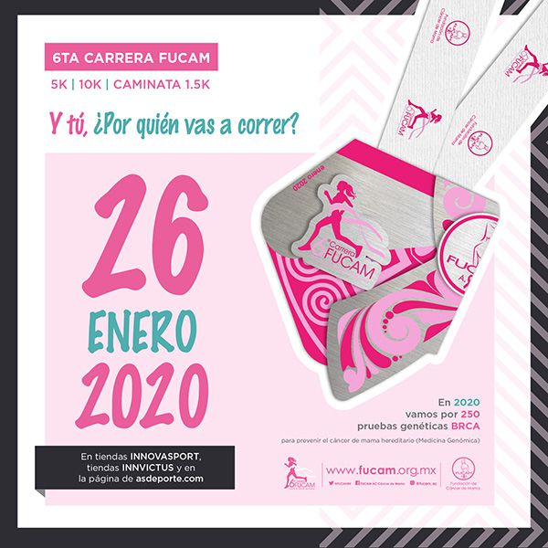 No te pierdas la carrera FUCAM contra el cáncer de mama