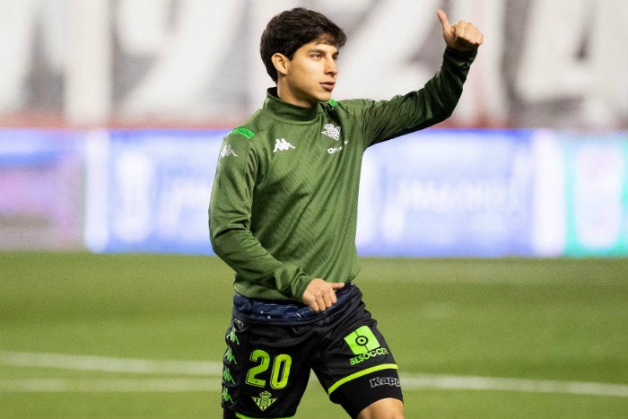 Lainez, en un entrenamiento