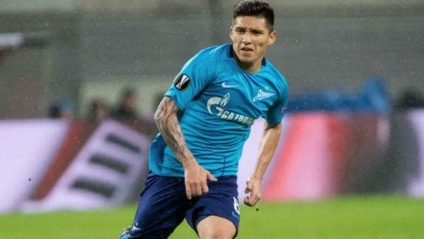 Matías Kranevitter con la playera del Zenit 