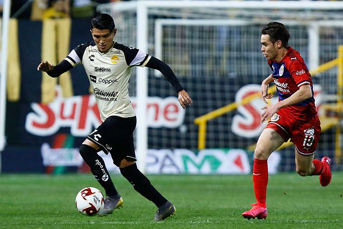 Angulo, en el partido ante Dorados