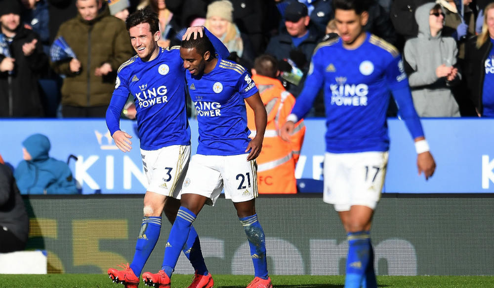 Jugadores del Leicester City celebrando un gol