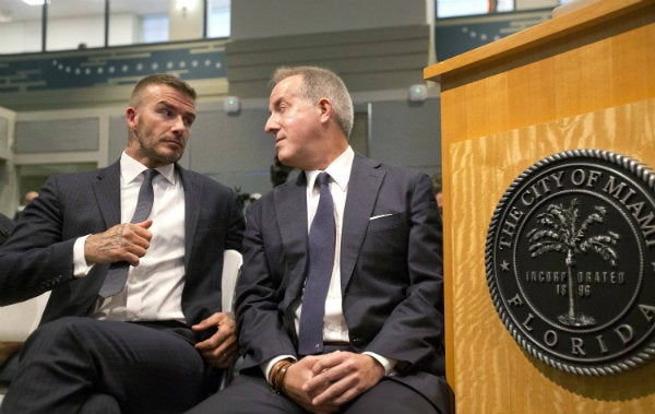 David Beckham y Paul McDonough, dirigentes del Inter de Miami