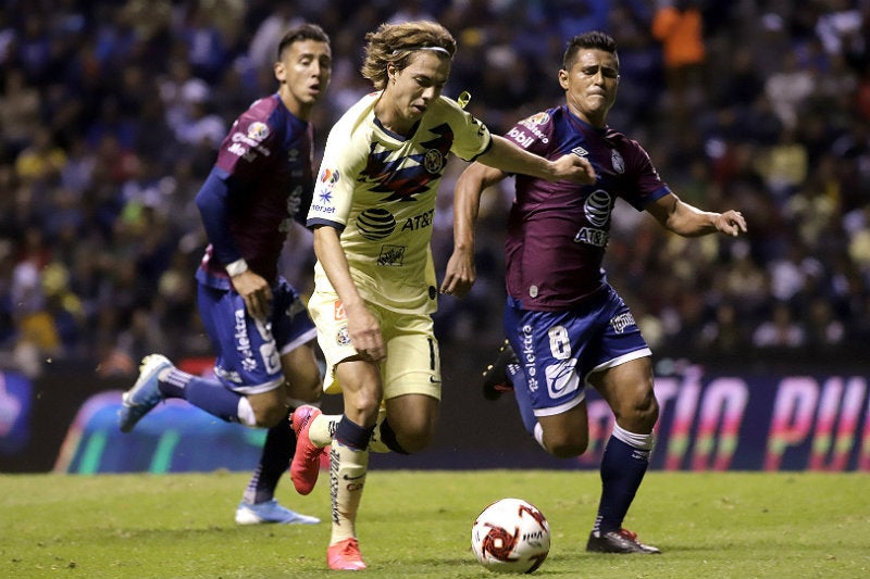 Córdova en el juego ante Puebla