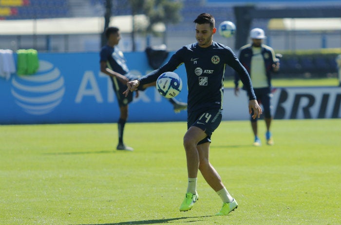 Benedetti, en un entrenamiento