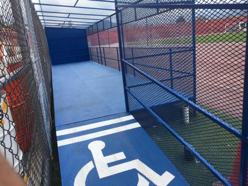 Acceso al área especial del Estadio Marte R. Gómez