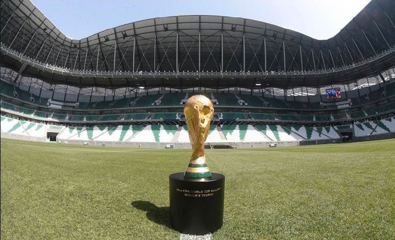 La Copa del Mundo, en un estadio de Qatar