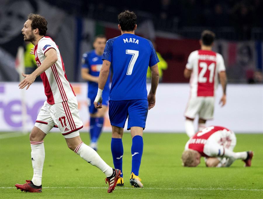 Acciones del juego entre Ajax y los Azulones
