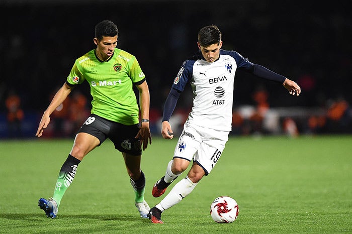 José López y José Alvarado, en el partido