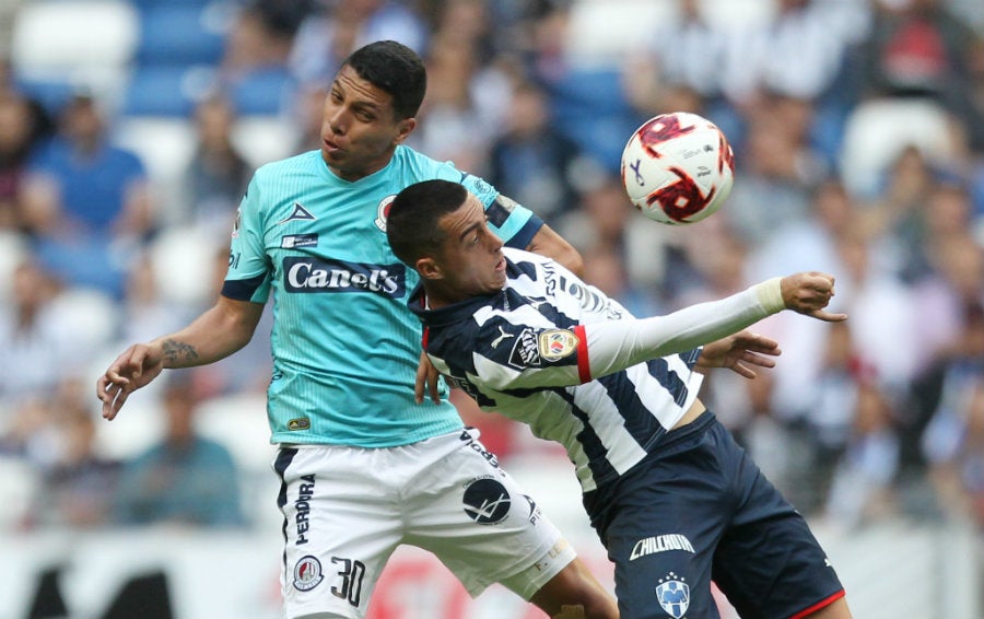 El 'Mellizo' durante el juego ante San Luis