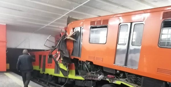 Accidente en el metro Tacubaya