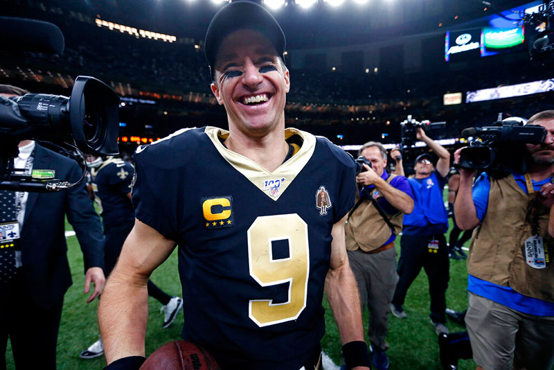 El quarterback de 41 años tras un triunfo de New Orleans