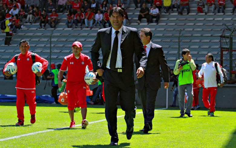 José Saturnino Cardozo previo a un partido con Toluca