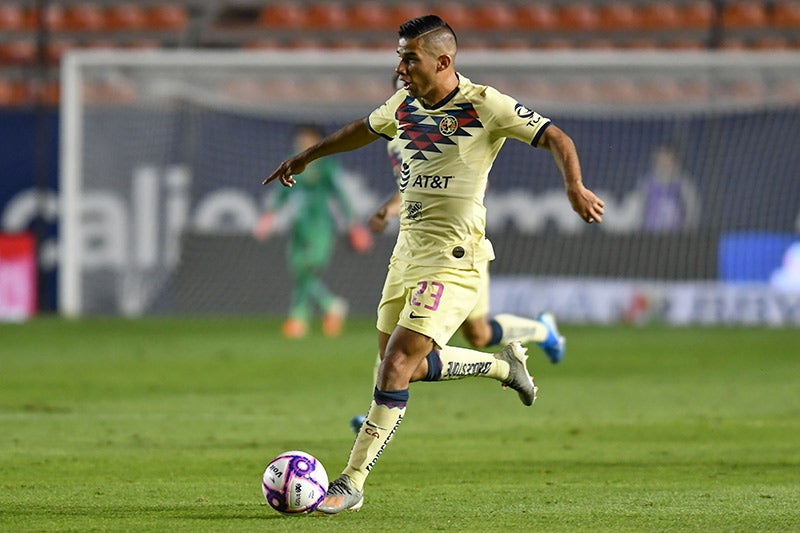 López, durante un partido del América