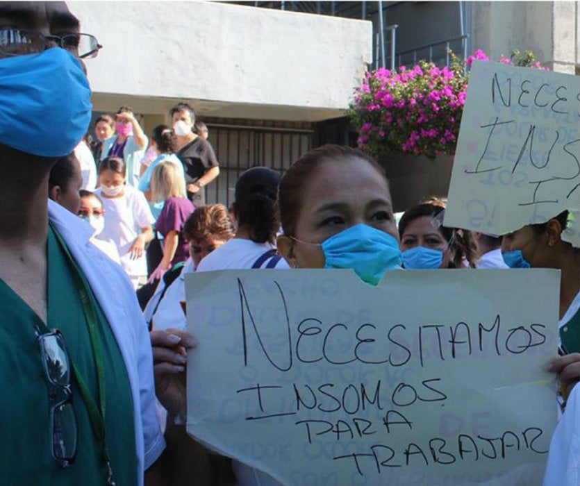 Protestas ante falta de insumos en Edomex