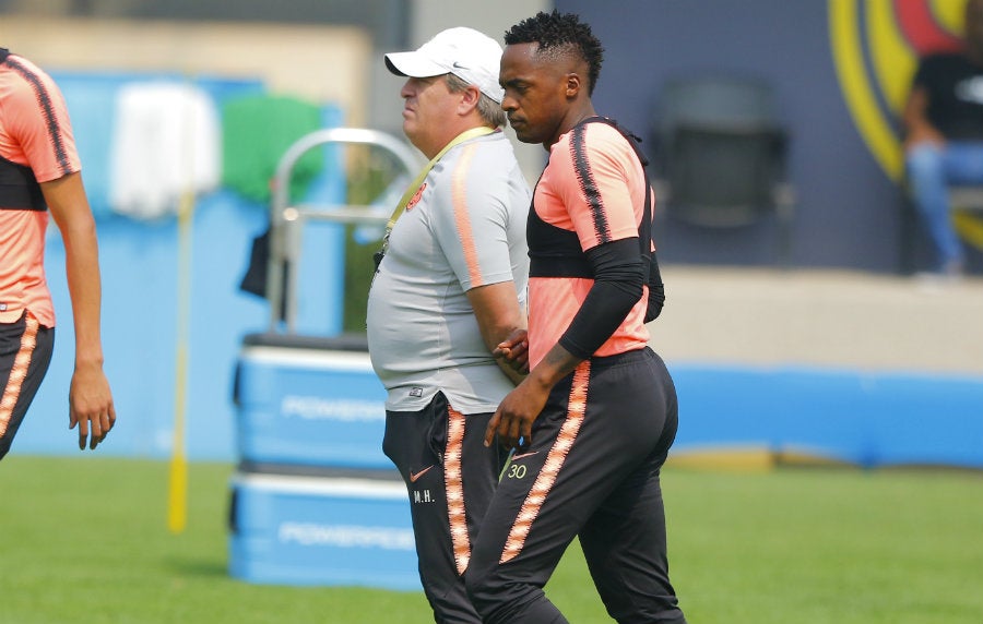 Miguel Herrera e Ibarra en entrenamiento