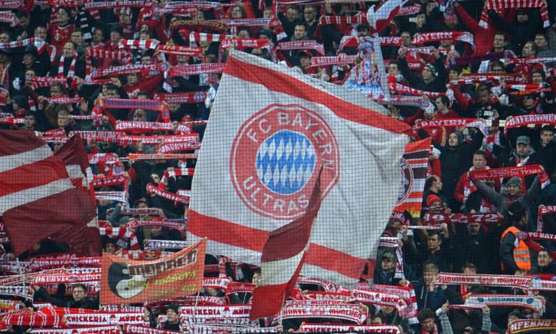 Aficionados del Bayern Munich durante un partido