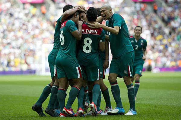 Jugadores de México en la Final de Londres 2012