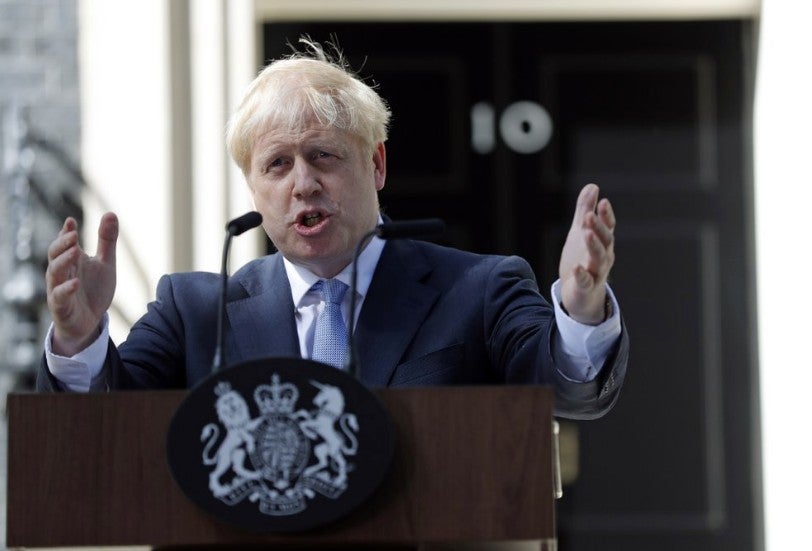 Boris Johnson en conferencia de prensa 