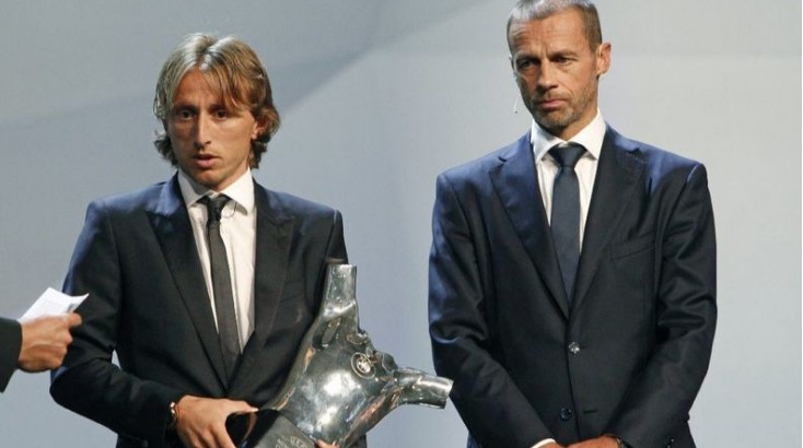Luka Modric y Ceferino en la gala de The Best