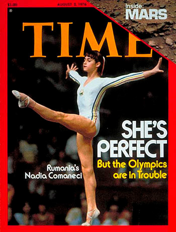 La gimnasta rumana, en la portada de la revista TIME