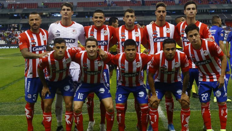 Jugadores de San Luis previo a un partido 