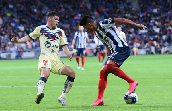 Gallardo en acción ante América