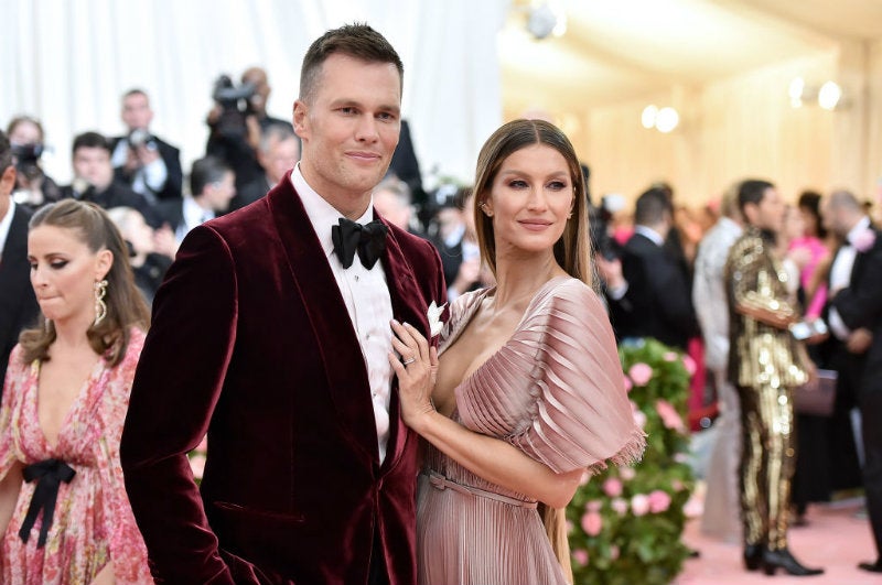 Tom Brady y Gisele Bündchen en alfombra roja