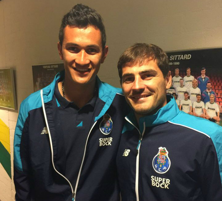 Gudiño y Casillas con el Porto