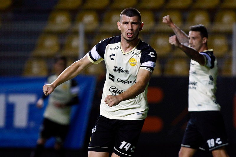 Rubén Monges, en un partido de Dorados